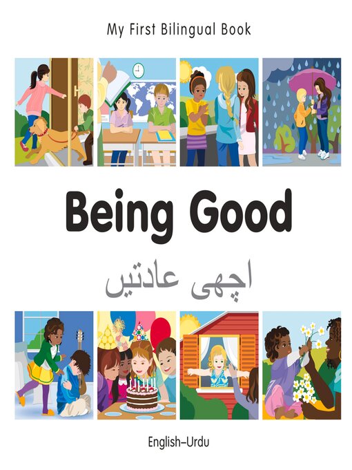 Cover image for My First Bilingual Book–Being Good (English–Urdu)